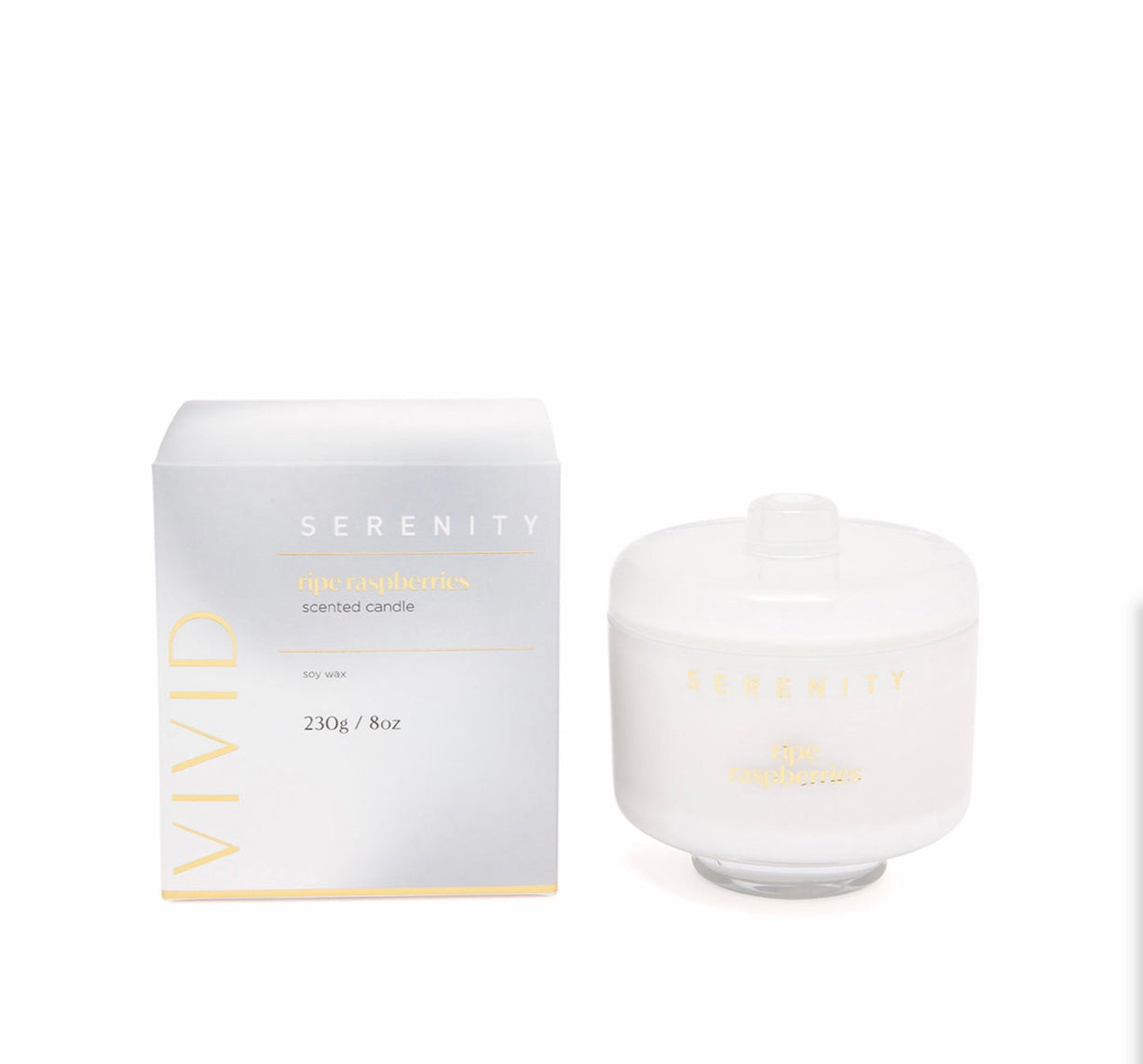 VIVID Ripe Raspberries Candle 230g